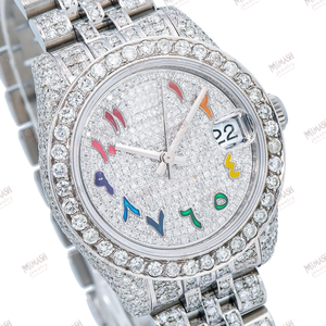 Premium Moissanite Iced Out Diamond Watch Diseño de corte de hielo de lujo con brillo brillante, elegante y atemporal Hip Hop Fashion Appeal - Product Image 1