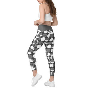 Pantalones de yoga ajustados de punto de cintura alta personalizados Leggings de Yoga de cintura elástica de alta calidad Leggings de Yoga de cintura cruzada de entrenamiento - Product Image 4