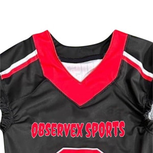 Ensemble d'uniformes de football américain avec logo personnalisé sublimé au meilleur prix et taille uniforme de football américain à séchage rapide pour adultes - Product Image 2