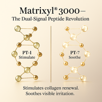 Sérum réparateur anti-rides liftant à double peptide Matrixyl 3000 avec acide hyaluronique et vitamine E pour le visage
