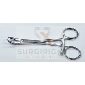 Forceps de réduction orthopédiques dentelés pour phalanges, autoclavables, forceps de maintien, kit chirurgical vétérinaire en acier, certifié CE - Product Image 1