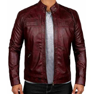 OEM Custom <b>Men's</b> Casual <b>Leather</b> <b>Jacket</b> Wool Coated Motorbike <b>Jacket</b> with Custom Embroidery <b>Men</b> and Women's Customizable Design - Product Image 6