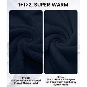 Wholesale High Quality Pattern Print <b>Men's</b> Sweatshirt Winter Casual Solid Pattern Digital Printing on Polyester Material <b>Hoodies</b> - Product Image 3