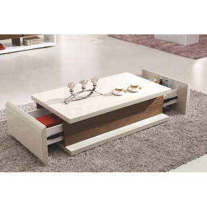 Meubles de Table pour la maison, l'hôtel, le salon, couleur noire, Table basse moderne en bois, forme carrée, Center de Table - Product Image 5