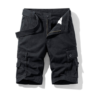 2025 venta al por mayor 100% algodón Cargo Shorts hombres cremallera Fly Cargo bolsillos estilo fresco pantalones cortos para hombres logotipo personalizado pantalones cortos - Product Image 4