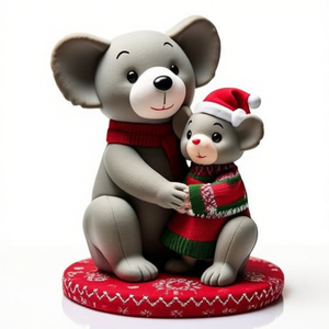 Figura Navideña de Madre Koala con Bebé - Product Image 2