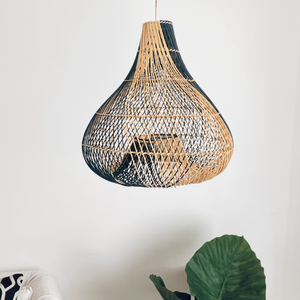 Modern Asian Traditional Design Rattan Pendant <b>Light</b> Handwoven Lampshade Bamboo Hanging Decor Rustic Style Handmade Indoor - Product Image 2