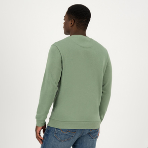 Men's Heavy-Weight Plus-Size <b>Long</b> Sleeve Drop Shoulder Pullover <b>Sweatshirt</b> 100% Cotton Customizable Solid <b>Sweatshirts</b> - Product Image 2
