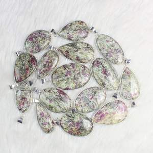 เครื่องประดับอัญมณีสไตล์โบฮีเมียนจี้พลอยทับทิมสไตล์แอฟริกันสำหรับเครื่องประดับเงิน - Product Image 1