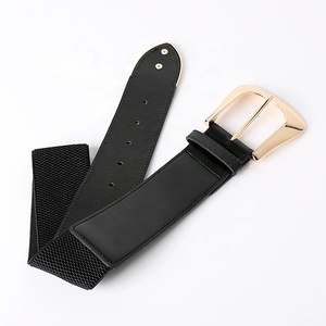<span class=keywords><strong>Ceinture</strong></span> <span class=keywords><strong>Femme</strong></span> Polyvalente en PU avec Taille Élastique et <span class=keywords><strong>Boucle</strong></span> Ardillon - Product Image 5