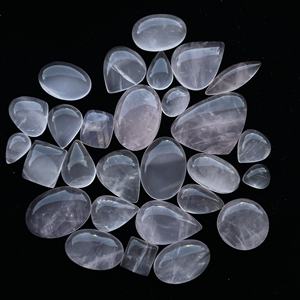 10mm 20mm 30mm Cuarzo Rosa natural Suave Tamaño libre Cabujón suelto Calibrado Piedras semipreciosas Cabos Anillos Cristal Nuevo - Product Image 2