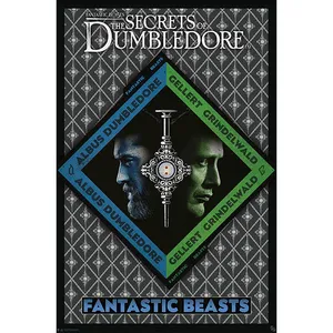 Póster de pared de Animales Fantásticos, Dumbledore vs. Grindelwald, marco negro - Product Image 1
