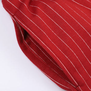 Short rouge décontracté pour hommes, rayures, cordon de serrage à la taille, course à pied, avec Service OEM, coton personnalisé, toutes tailles - Product Image 4