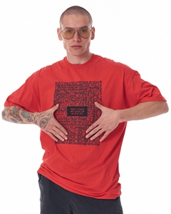 Camiseta básica con hombros descubiertos para hombre, ropa de calle informal de algodón orgánico % 2023 de alta calidad de color personalizado de gran tamaño 100 OEM - Product Image 5