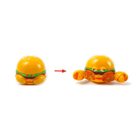 Juguetes Educativos para Niños, Hamburguesas, Papas Fritas, Cola, Helado, Robot 2 en 1, Juguetes Transformables de Plástico, Promocionales, para Jugar y Comer