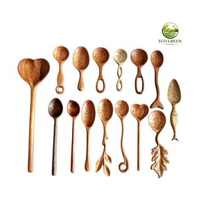 Eco-Friendly Wooden Tea Serving <b>Measuring</b> <b>Spoon</b> with Long Handle Minimalist Japandi Style 10ml Capacity Mirror Polish - Product Image 3