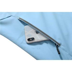 Chaqueta Impermeable con Capucha para Mujer, Ligera, Cortavientos, para Senderismo y Actividades al Aire Libre, Color Azul Denim - Product Image 5