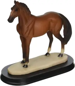 Wholesale Animal Crafts Decor Resin Brown Horse Statues Figurines