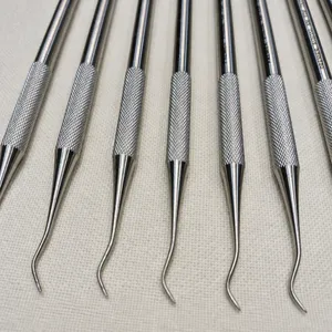 Periodontal Root Planning Curettes Set Stainless Steel Dental Instruments Manual - Product Image 5