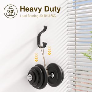 Aluminium Wall Mount Coat <b>Hooks</b> Heavy Duty Hangers for Bedroom & Bathroom for Hanging Clothing & <b>Towels</b> - Product Image 5