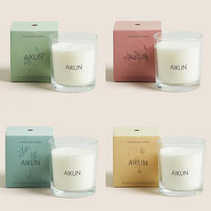 Bougie parfumée AIKUN naturelle longue durée avec logo personnalisé et emballage sur mesure pour la relaxation, le yoga, la maison, les fêtes, les événements, les cadeaux - Product Image 6