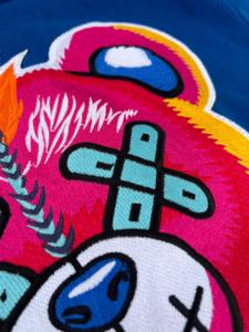 Pull à capuche personnalisé en coton biologique pour hommes, sweat-shirt surdimensionné écologique, tissu polaire d'hiver à impression brodée - Product Image 4