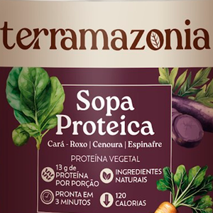 Soupe Protéinée - Légumes Rouges : Patate Douce, Carotte, Épinard 320g Prête en 3 Minutes Ingrédients Naturels - Product Image 3