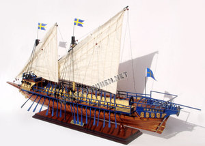 CALLMAR (KALMAR) GALLEY SUÉDOISE MODÈLE EN BOIS BATEAU Peint Artisanat Cadeau D'affaires FB0050W - Product Image 5