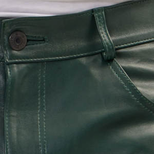 Fabriqué au Pakistan OEM vêtements personnalisés pour hommes pantalons en cuir mode unique hiver hommes pantalons en cuir pantalons en cuir personnalisés - Product Image 6