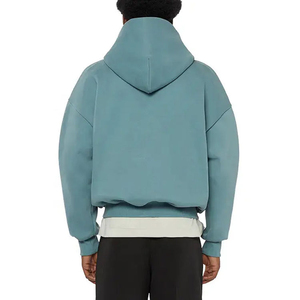 Sudadera con Capucha Casual para Hombre, Estilo Urbano, con Logotipo Bordado, Diseño Sólido, Forro Interior, para Invierno - Product Image 2