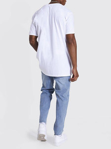 Wholesale OEM Breathable Casual Mid Waist Vintage Pants Men High Quality Pure Cotton <b>Denim</b> <b>Fabric</b> Customized Baggy <b>Stretch</b> - Product Image 2