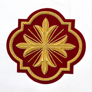 Magnifiques Badges Croix en Feutre Tissé de Luxe Personnalisés à Faible MOQ, Décoratifs à Coudre pour Vêtements Promotionnels - Product Image 1