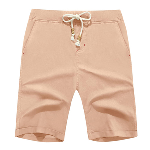 Pantalones Cortos de Playa para Hombre 2024, 100% Algodón, Resistentes al Viento, Corte Clásico, Casuales, Verano, Color Liso, Estilo Cargo - Product Image 4