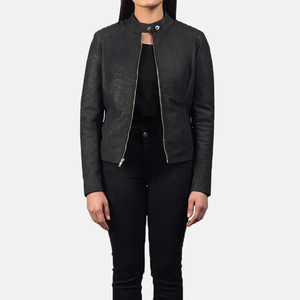 Nouvelle Mode Meilleur Style Respirant Zipper Vestes En Cuir Véritable Du Pakistan Confortable Bonne Qualité Femmes Vestes - Product Image 5