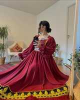 GAUN PERNIKAHAN & PESTA KUALITAS PREMIUM MODEL AFGHAN KUCHI UNTUK WANITA dengan RESleting RENDA dan LINGKAR PINGGANG ALAMI, LARIS MANIS