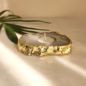 Bougeoir en cristal d'agate dorée moderne Offre Spéciale chauffe-plat de luxe Votive pour mariage et décoration intérieure à bas prix - Product Image 4