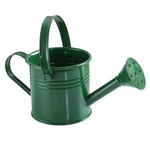 Arrosoir forme unique Pots de fleurs en métal Jardinières de jardin Porte-plante avec poignée couleur incroyable à la tendance - Product Image 2