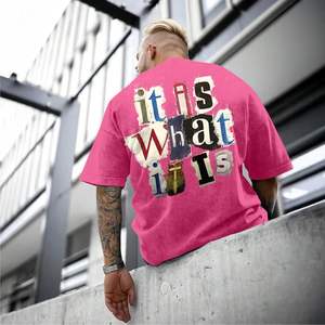 Camisetas de calidad superior para hombres, nueva moda, diseño impreso, peso ligero, ropa de calle, camisetas lavadas con ácido para hombres a la venta - Product Image 2