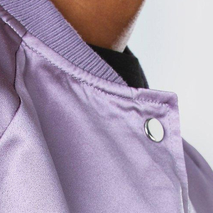 Veste de baseball brodée, logo personnalisé, veste bomber en soie satinée pour homme, service OEM, veste pour homme, veste d'hiver pour homme - Product Image 5