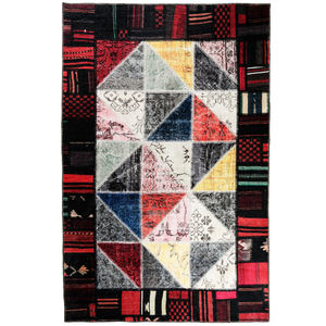 พรมอาดีวา พรมตุรกี กาเซียนเตป ทอโดยเครื่องจักร ซักได้ ด้านหลังทำจากผ้าฝ้าย ด้านหลังยางกันลื่น ลายเรขาคณิต ขนสั้น สำหรับใช้ในบ้าน - Product Image 2