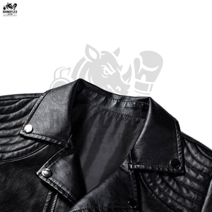 Chaqueta de cuero para hombre de último diseño con logotipo personalizado de manga larga a buen precio disponible para ropa informal chaqueta de cuero para hombre - Product Image 4