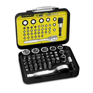 For Stanley 39 1/4'' Drive Bits Set (25mm) + 1 <b>Magnetic</b> Bit Holder with <b>Lock</b>-Ring Tool Sets - Product Image 2