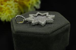 Ultra lujoso Leb Grown Diamond Star colgante elegante Hip Hop joyería encanto 925 plata esterlina VVS claridad colgante regalo para ella - Product Image 6