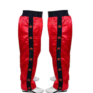 2025 Wholesale 100% Polyester Satin Kickboxing Pant Custom Logo Sparring Trouser for Kick Boxing Training Wholesale Martial Art - Product Image 4