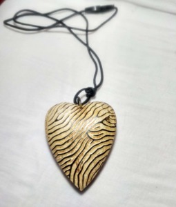 Pendant <b>Necklace</b> Buffalo Horn Heart Shape Leopard Printed Long <b>Boho</b> Fashion <b>Necklaces</b> Natural Costume Jewelry - Product Image 4