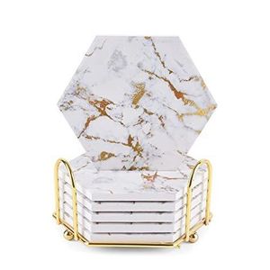 Posavasos de mármol de diseño antiguo elegantes y duraderos perfectos para mejorar la estética de su mesa de comedor - Product Image 3