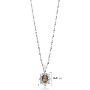 Ovale Brillant Pierre Charme Sultanite Collier En Argent Sterling 925 Fine Jewellery Turkish Handmade Wholesale Jewelry - Product Image 2