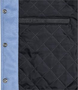 Chaqueta de béisbol universitaria de logotipo personalizado de alta calidad de primera calidad con cuello de puños acanalados y dobladillo, chaqueta universitaria de fábrica de diseño personalizado - Product Image 6