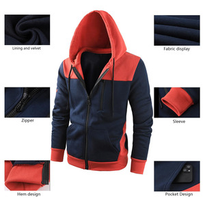 Vente en gros 380gsm sweats à capuche 100% coton unisexe séchage rapide respirant fermeture éclair haute qualité hommes vierge surdimensionné polaire sweats à capuche - Product Image 3