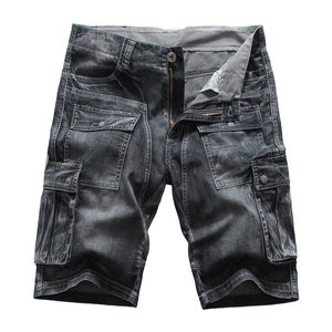 Shorts Vaqueros Casuales de Estilo Urbano, Shorts Vaqueros de Mezclilla Lavados al por Mayor, Shorts Vaqueros Personalizados para Hombre, Ropa de Verano - Product Image 1